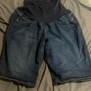 Indigo Blue Maternity XL Shorts Bermuda Long